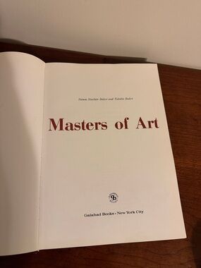 Masters of Art Hardcover Book - White with Maroon Text